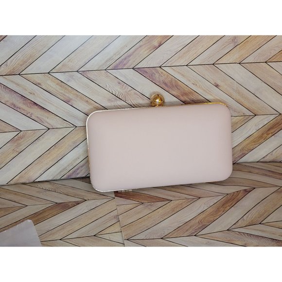 New Azzaro Parfums Girl Wanted Pink Gold Small Clutch Evening Bag - Picture 3 of 5